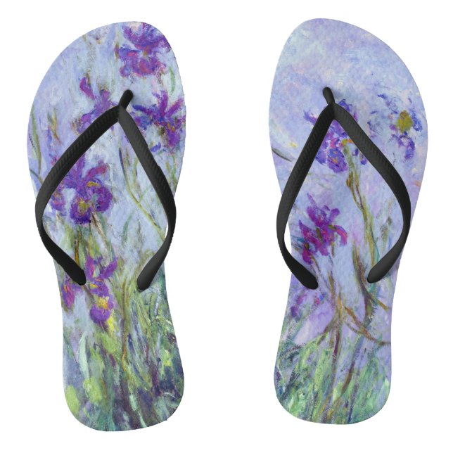 Chanclas Claude Monet - Lilac Irises / Iris Mauves (Plantilla)