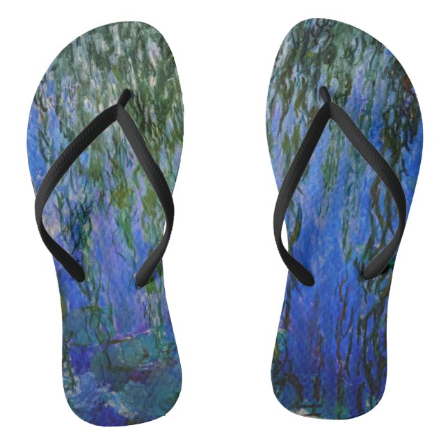 Chanclas Claude Monet - Lilis de agua con sauce lloroso (Plantilla)