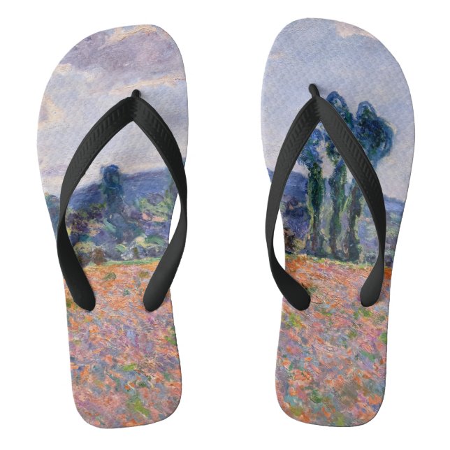 Chanclas Claude Monet - Poppy Field 1890 (Giverny) (Plantilla)
