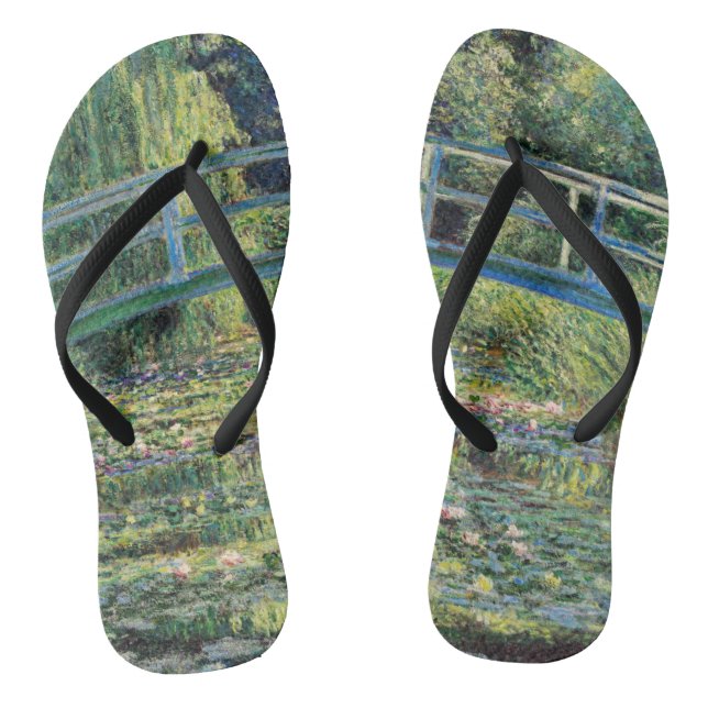 Chanclas Claude Monet - Water Lily Pond y Puente Japanés (Plantilla)