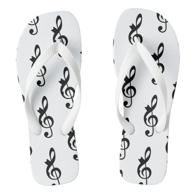 Chanclas Clef de gato de música (Plantilla)