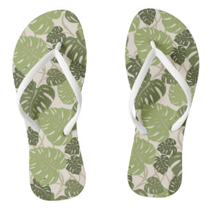 Chanclas Cliff Hanger Hawaiian Monstera Leaf