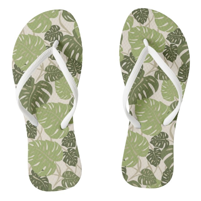 Chanclas Cliff Hanger Hawaiian Monstera Leaf (Plantilla)