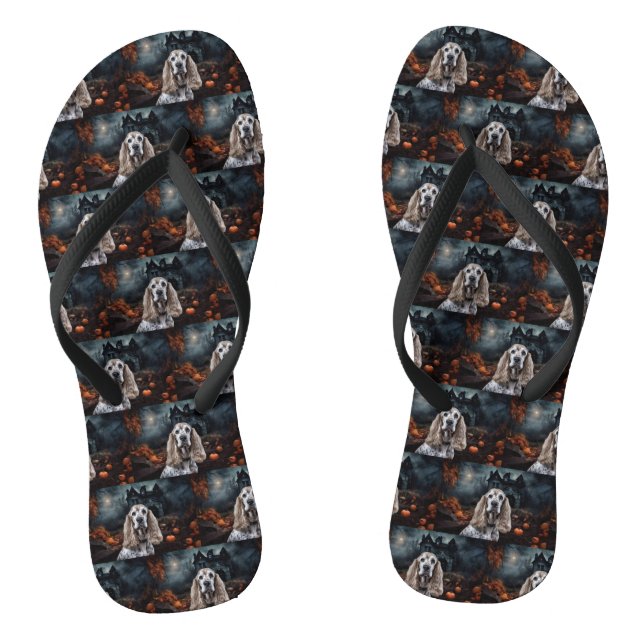 Chanclas Cocker Spaniel Halloween Aterrador (Plantilla)