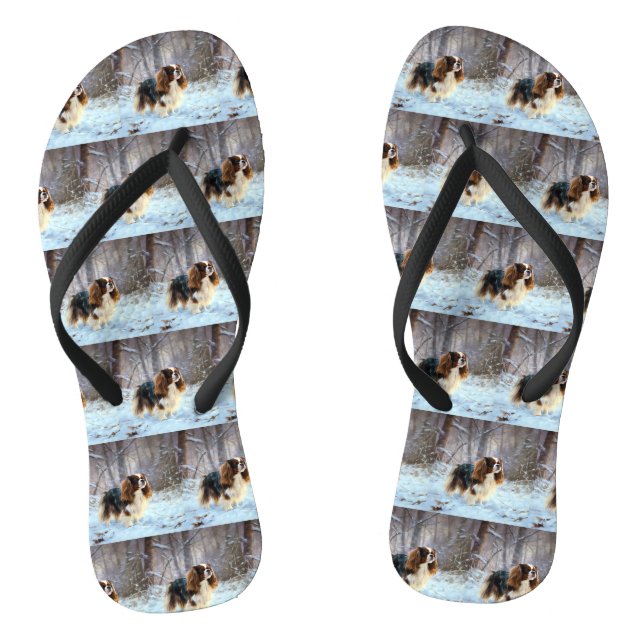 Chanclas Cocker Spaniel Inglés de Juguete Deja que Nieve Na (Plantilla)