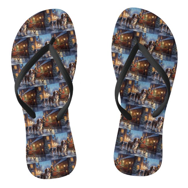 Chanclas Cocker Spaniel Inglés de Primavera Temporada Navid (Plantilla)