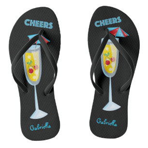 Chanclas Cóctel de las alegrías en flips-flopes del vidri