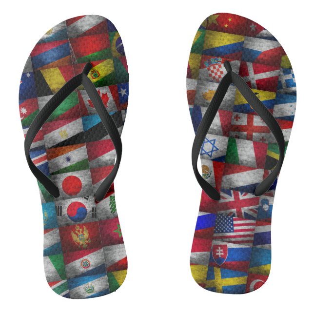 Chanclas Colección de banderas (Plantilla)