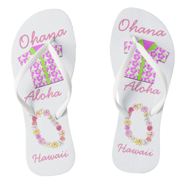Chanclas Colección Hawaii Aloha - Flip Flops para damas (Plantilla)