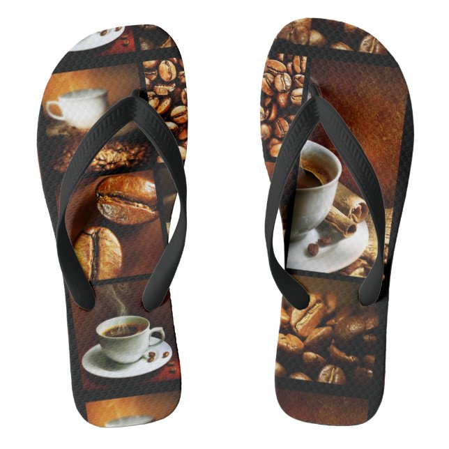 Chanclas Collage 2 del café (Plantilla)