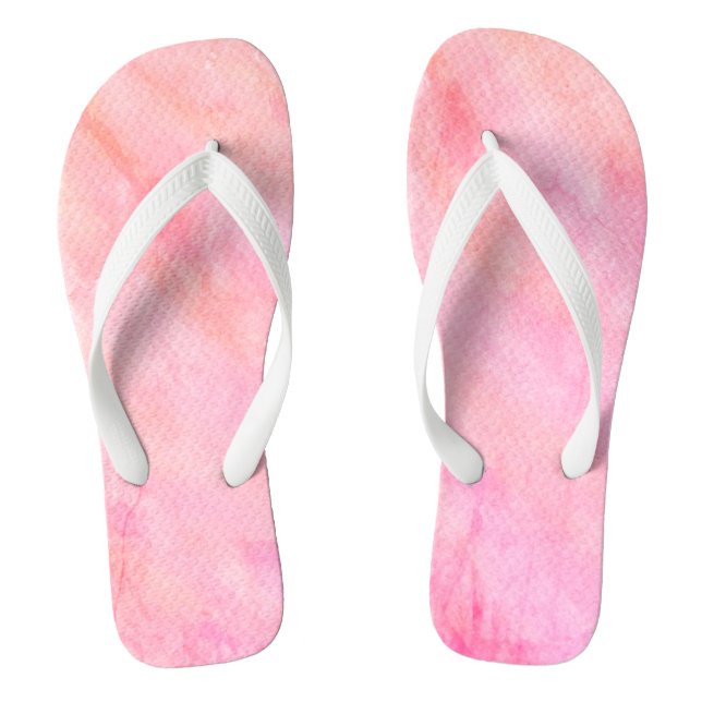 Chanclas Color blanco rosado (Plantilla)