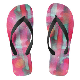 Chanclas Color de agua abstracto de resplandor solar