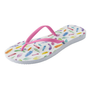 Chanclas Color de agua del arcoiris Flip de verano