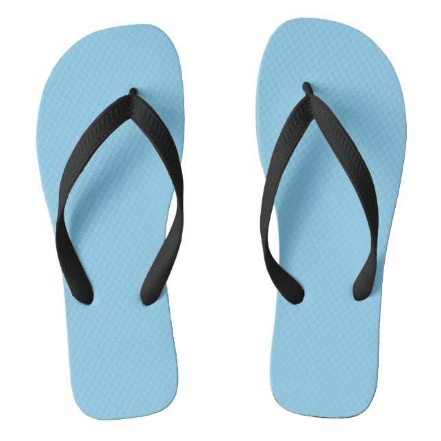 Chanclas Color de agua suave y sólido azul bebé (Plantilla)