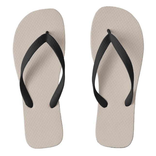 Chanclas Color de tendencia Taupe suave Flip Flops (Plantilla)