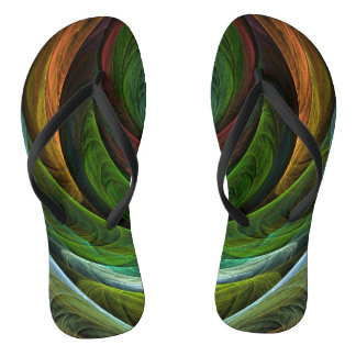 Chanclas Color Glory Moderno Resumen Patrón de arte elegant