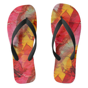 Chanclas Color rojo amarillo