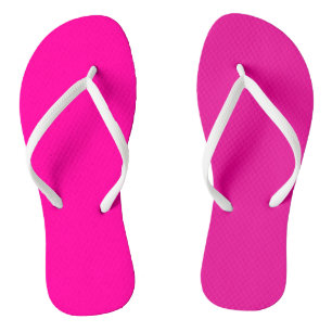 Chanclas Color sólido neón rosado