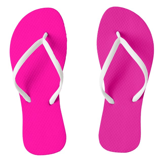 Chanclas Color sólido neón rosado (Plantilla)