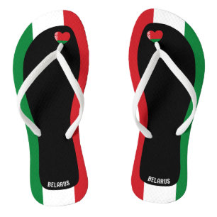 Chanclas Colores Deliciosos de la Bandera de Bielorrusia Pa