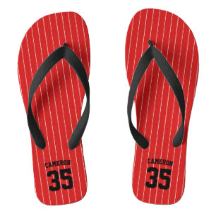 Chanclas Colores editables Nombre de las franjas de Jersey