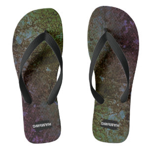 Chanclas Colores mixtos góticos Ametría verde HAMbWG