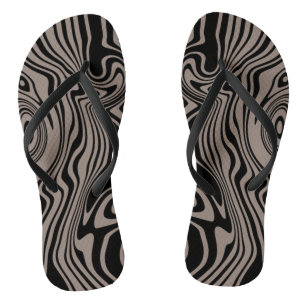 Chanclas Colores personalizados Ondas Flip Flops de arte -