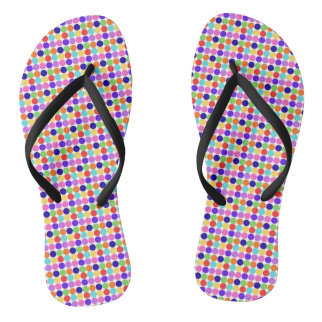Chanclas Coloridas de Lunares (Plantilla)