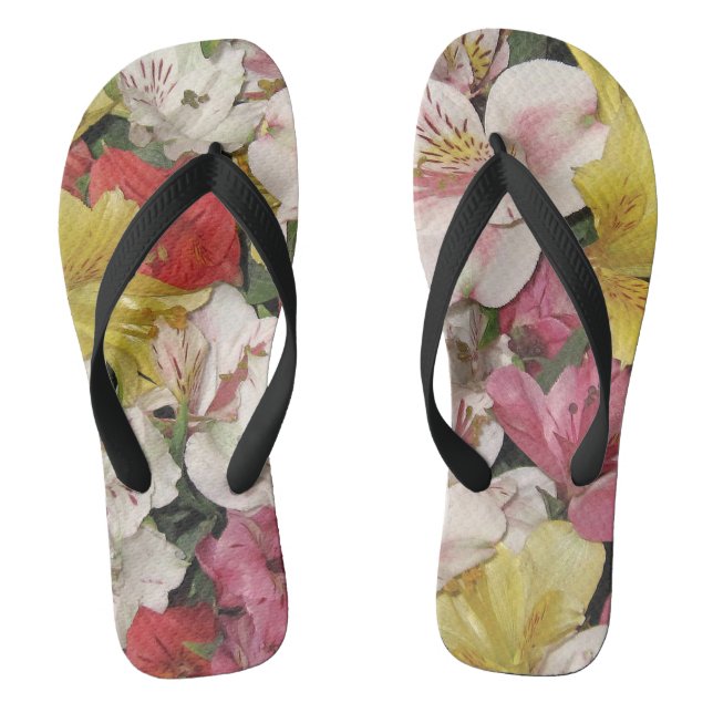 Chanclas Colorido Bouquet floral (Plantilla)