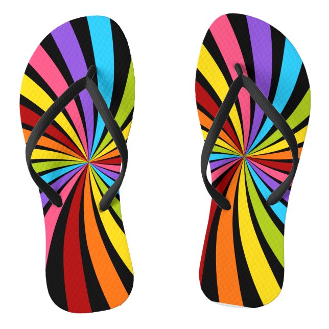 Chanclas Colorido Rainbow RadiPattern Flip Flops (Plantilla)