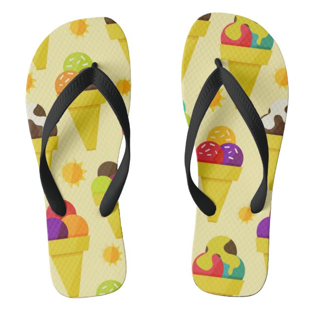 Chanclas Coloridos helados Personalizados (Plantilla)