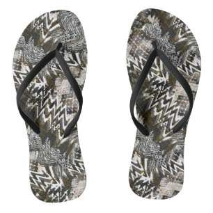 Chanclas Combinado, étnico, africano.