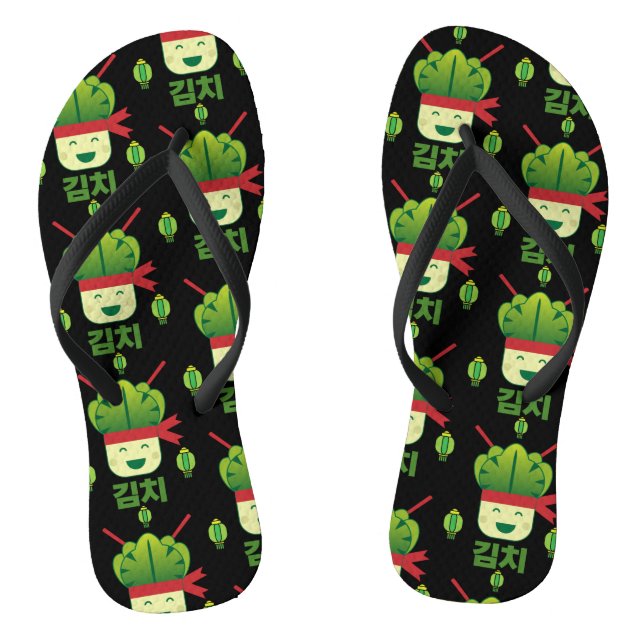 Chanclas Comida asiática Kimchi   (Plantilla)