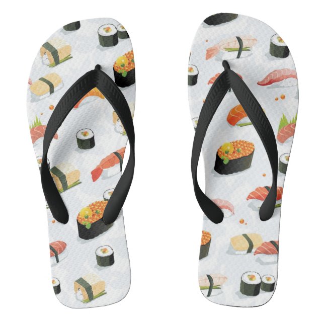 Chanclas Comida japonesa: Modelo del sushi (Plantilla)