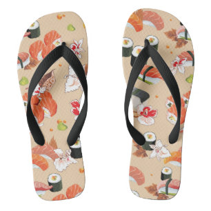 Chanclas Comida japonesa: Patrón de sushi 3
