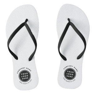 Chanclas Compañía comercial promocional con logotipos de em