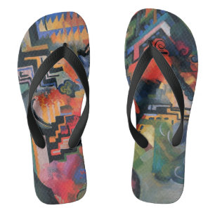 Chanclas Composición de colores de August Macke, arte vinta