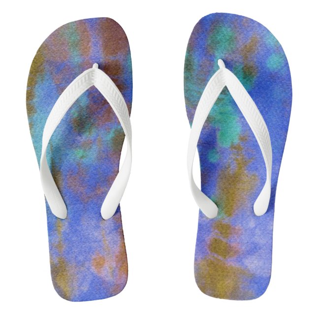 Chanclas Composición de tye dye #9 por Michael Moffa (Plantilla)
