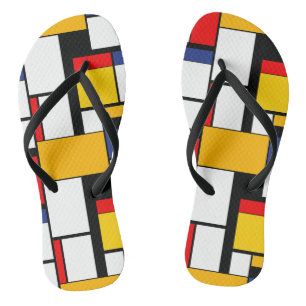 Chanclas Composición Minimalista geométrica mondrica modern