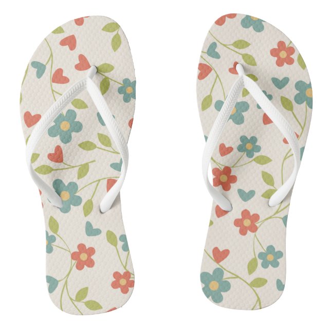 Chanclas con Flores (Plantilla)