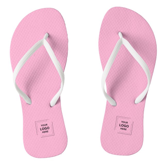 Chanclas con Logo Personalizado Rosa Claro para Ev (Plantilla)