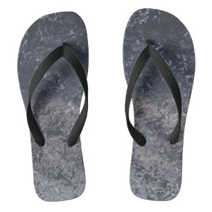 Chanclas con mezclas abstractas de negro gris beig