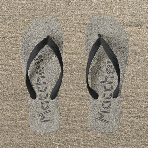 Chanclas con monograma personalizado para hombres