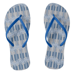 Chanclas con patrón de llave inglesa vertical
