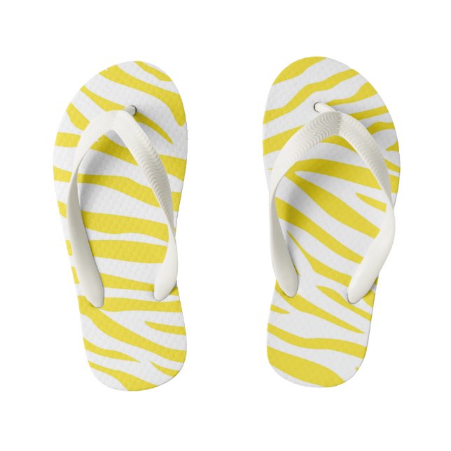 Chanclas con rayas de cebra lindas para niños (Plantilla)