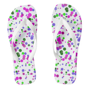Chanclas Confeti de lunares rosados