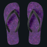Chanclas Confeti morado<br><div class="desc">Confeti morado ,  purpurina ,  confetti,  secuencias,  estrellas,  púrpura,  festivo,  regalo,  boda,  cumpleaños</div>