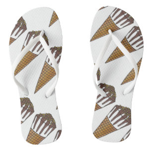 Chanclas Cono de heladería dulce de chocolate Nutty Buddy