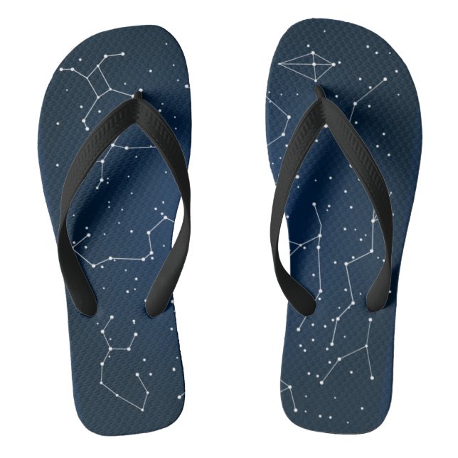 Chanclas Constellations Map pf Stars Flip Flops (Plantilla)