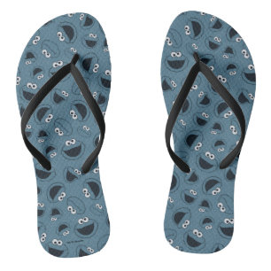 Chanclas Cookie Monster Patrón de hambre